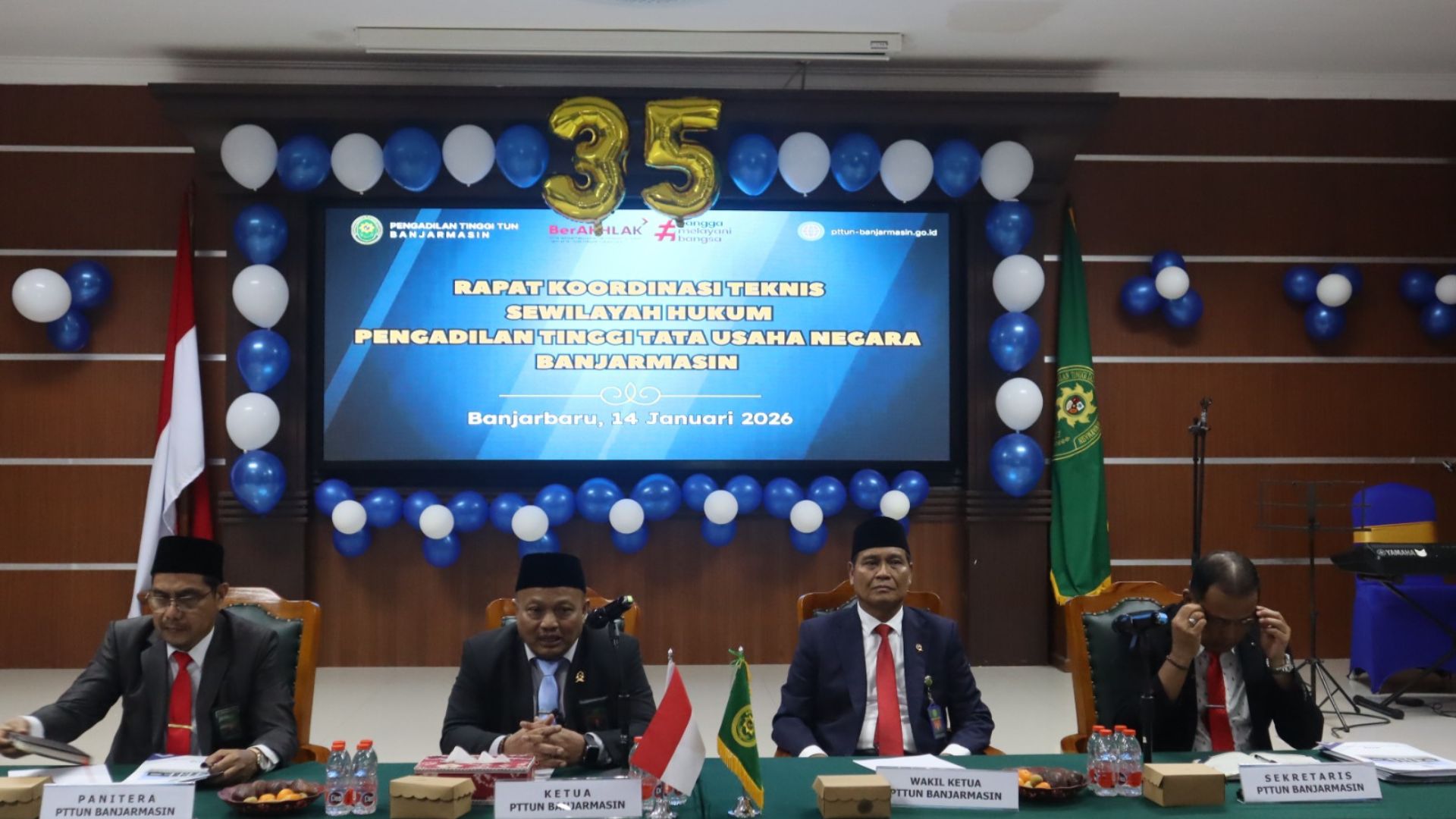 Pengadilan Tinggi Tata Usaha Negara Banjarmasin Gelar Rapat Koordinasi Teknis